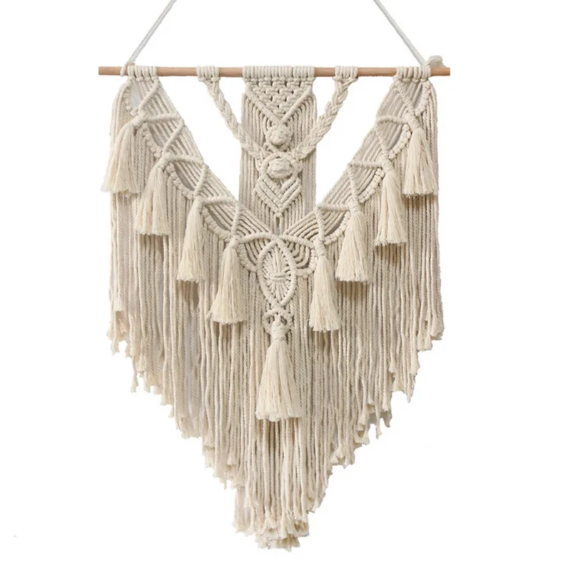 Hand-woven Pendant Macrame Wall Hanging Boho Woven Tapestry Bohemian Crafts Room Decoration Gorgeous Tapestry For Home Decor - Image 6