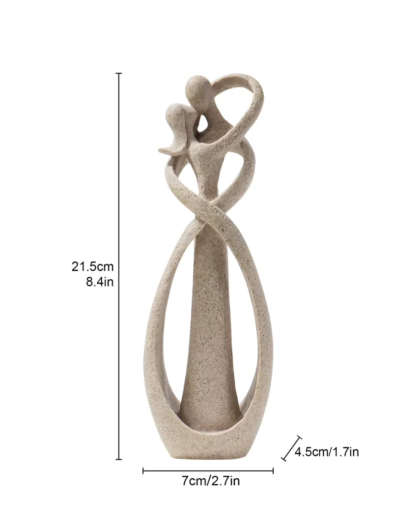 Nordic Style Creative Home Decor: Embracing Couple Sculpture for Office, Bookshelf, Living Room, Bedroom, Tabletop Decoration - Image 5