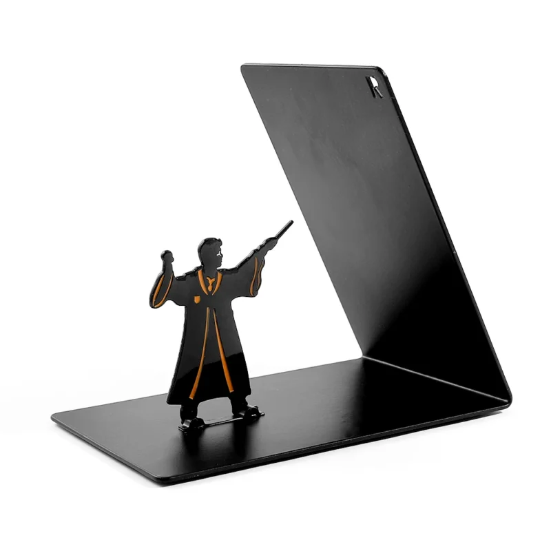 Harer Potty Range Book Ends for Fan Collection Heavy Duty Metal Bookends Office Desktop for Book Lovers Office Supplies