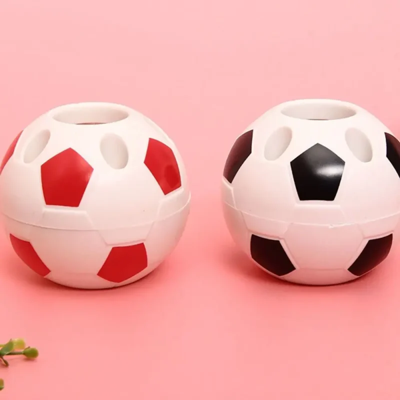 Soccer Shape Tool Supplies Pen Pencil Holder Football Shape Toothbrush Holder Desktop Rack Table Home Decoration Student Gifts - Image 2