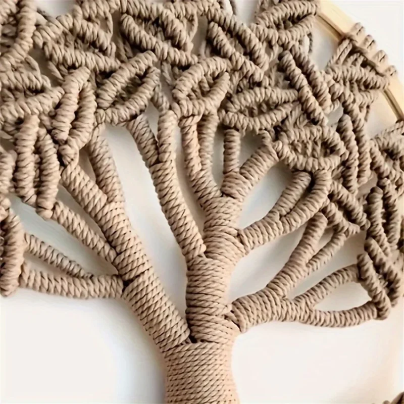 Tree of Life Macrame Wall Hanging Handmade Woven Boho Home Wall Decor for Bedroom Nursery Apartment Dorm Decoration,Gift Girl - Image 3