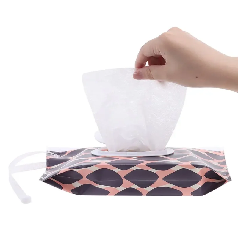 EVA Snap-Strap Wet Wipes Bag Cosmetic Pouch Wipes Holder Case Tissue Box Wet Wipe Pouch Carrying Case Stroller Accessories - Image 6