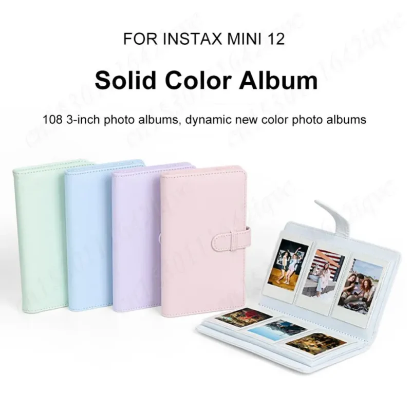 108 Sheets Mini Film Photo Album Mini Album High Capacity Ticket Card Collection Book for Fujifilm Instax Mini 12 Photo Album - Image 2