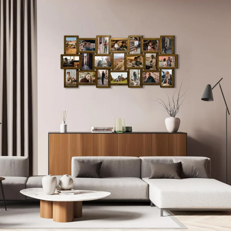 Collage Picture Frames for Wall Decor, 21-Opening Reunion Family Friends Picture Frame Set - Image 5