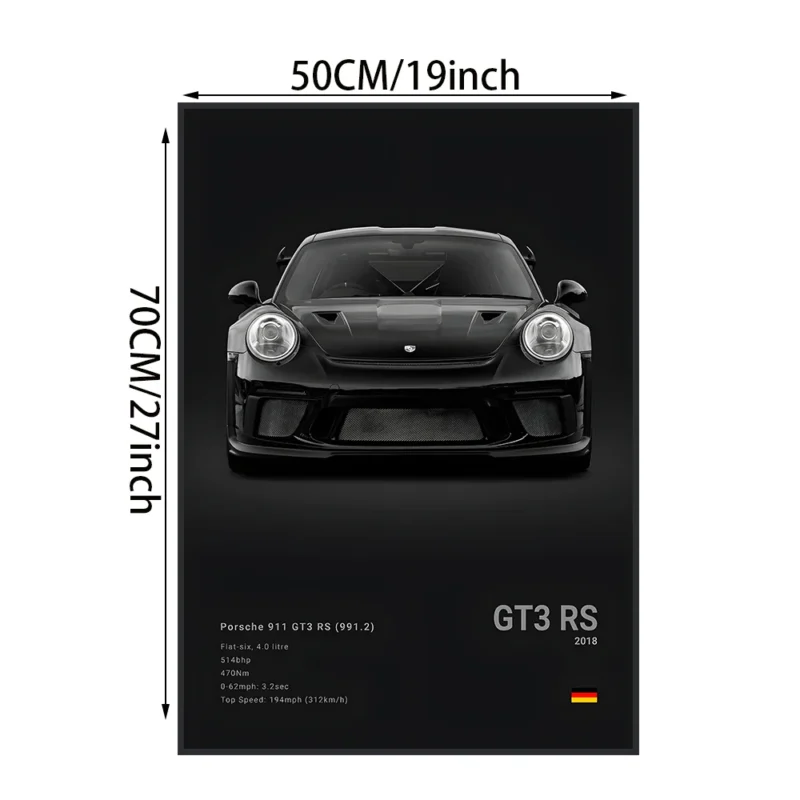 Renowned Car 918 GT3 M5 RS6 SVJ Art Poster, High-definition Canvas Printing Art Canvas Painting, Used for Home Wall Decoration - Image 5