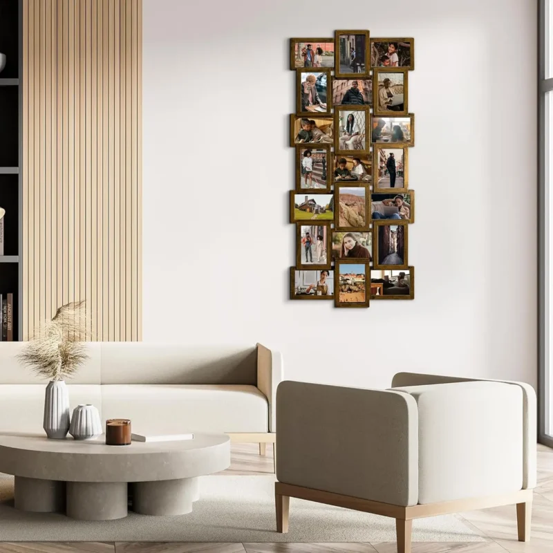 Collage Picture Frames for Wall Decor, 21-Opening Reunion Family Friends Picture Frame Set - Image 4