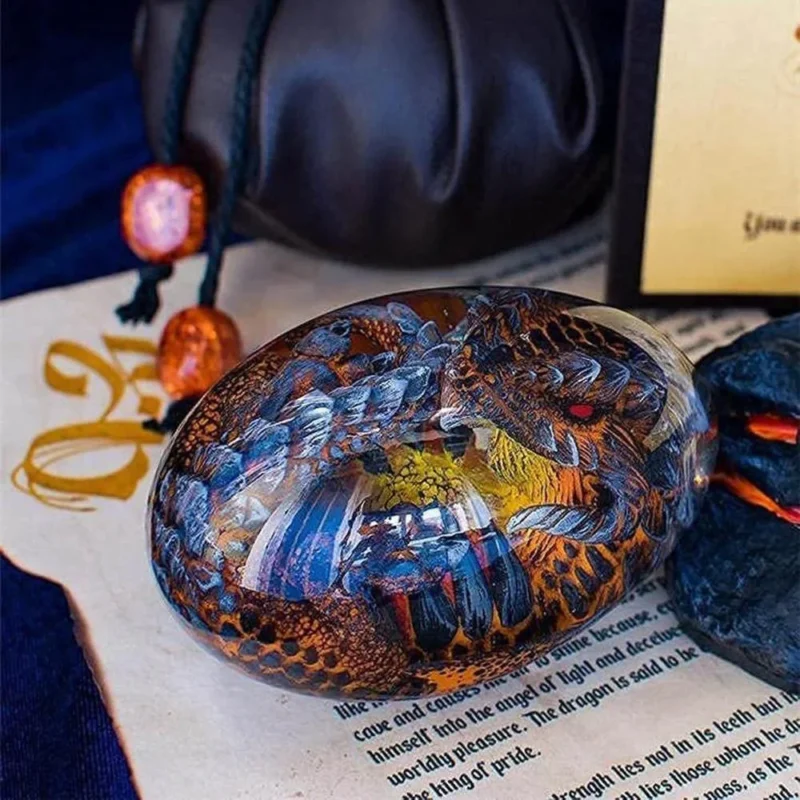 Dinosaur Egg Resin Statue Garden Decoration Lava Dragon Crafts Sculpture Desktop Ornament Collection Home Office Decor NEW - Image 2