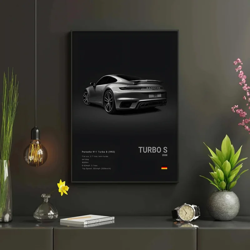 Renowned Car 918 GT3 M5 RS6 SVJ Art Poster, High-definition Canvas Printing Art Canvas Painting, Used for Home Wall Decoration - Image 4