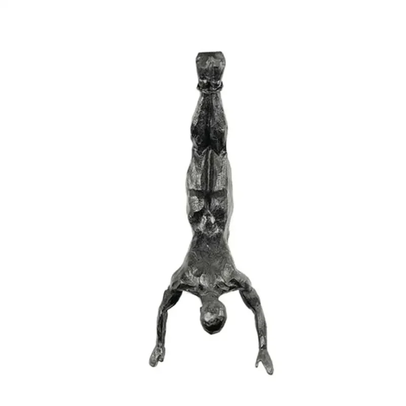 2024 Christmas Modern Simplicity Athlete Resin Sculpture Creative Climbing Man Wall Sculptures Hand-Finished For Wall Art Statue - Image 5