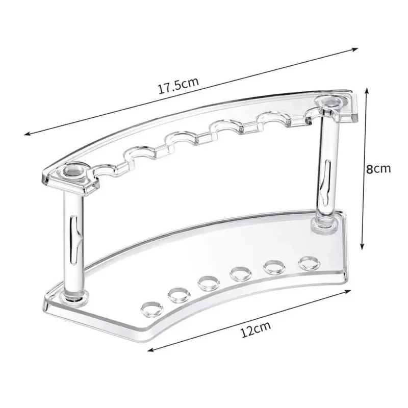 Vertical 6-Slots Pen Holder Plastic Pen Display Stand Eyebrow Pen Stand Makeup Brush Rack Organizer - Image 6