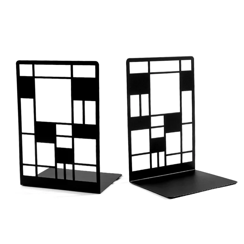 2 Pcs Color Railings Book Ends for Shelves Duty Bookend for Heavy Books Organizer Book Home Bookend Book rack Holder Stand Shelf - Image 3