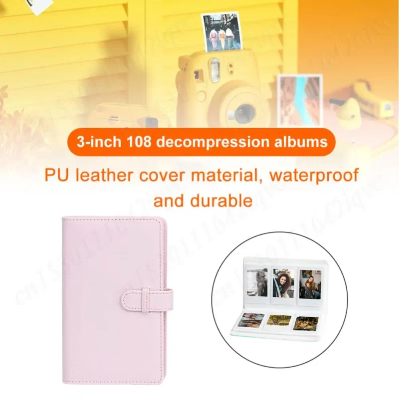 108 Sheets Mini Film Photo Album Mini Album High Capacity Ticket Card Collection Book for Fujifilm Instax Mini 12 Photo Album - Image 4