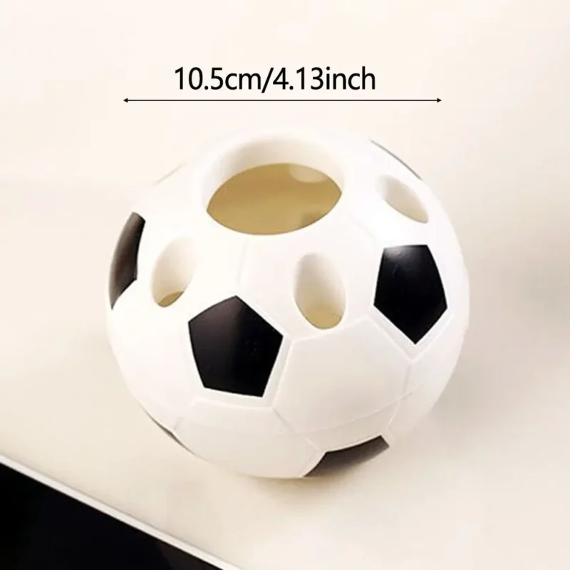 Soccer Shape Tool Supplies Pen Pencil Holder Football Shape Toothbrush Holder Desktop Rack Table Home Decoration Student Gifts - Image 6