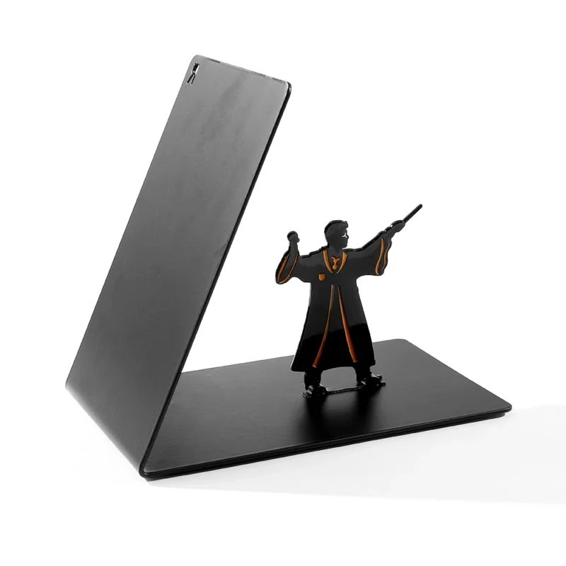 Harer Potty Range Book Ends for Fan Collection Heavy Duty Metal Bookends Office Desktop for Book Lovers Office Supplies - Image 2
