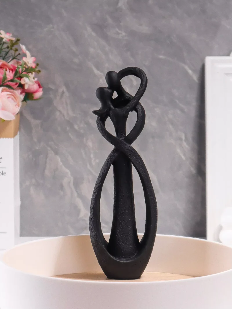 Nordic Style Creative Home Decor: Embracing Couple Sculpture for Office, Bookshelf, Living Room, Bedroom, Tabletop Decoration - Image 4