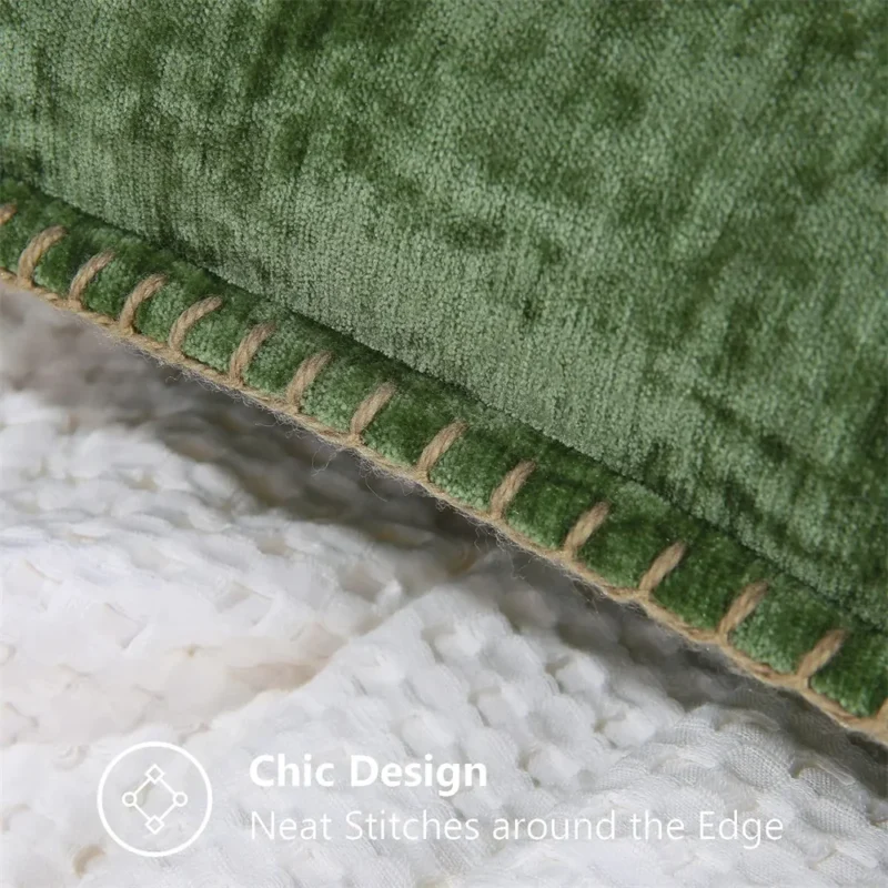 Olanly Chenille Cushion Cover 45x45 Pillow Cover 40x40cm Sofa Decorative Throw Pillow Case Soft Luxury For Living Room Decor﻿ - Image 4