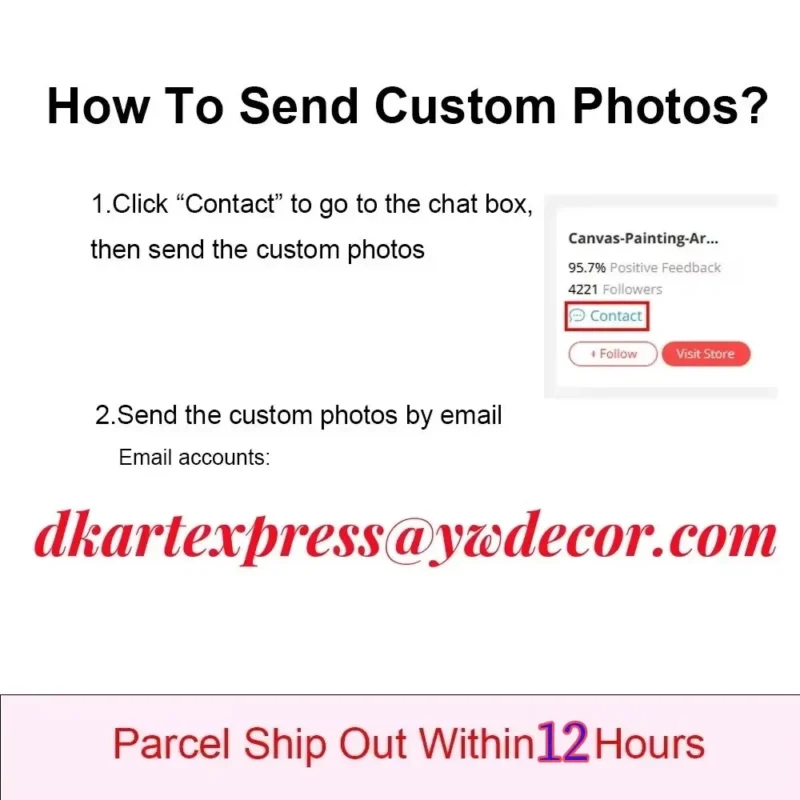 Custom Print Your Photo Canvas Painting Poster with DIY Wooden Frame HD Prints Wall Art Decor Pet Kids Family Landscape Picture - Image 6