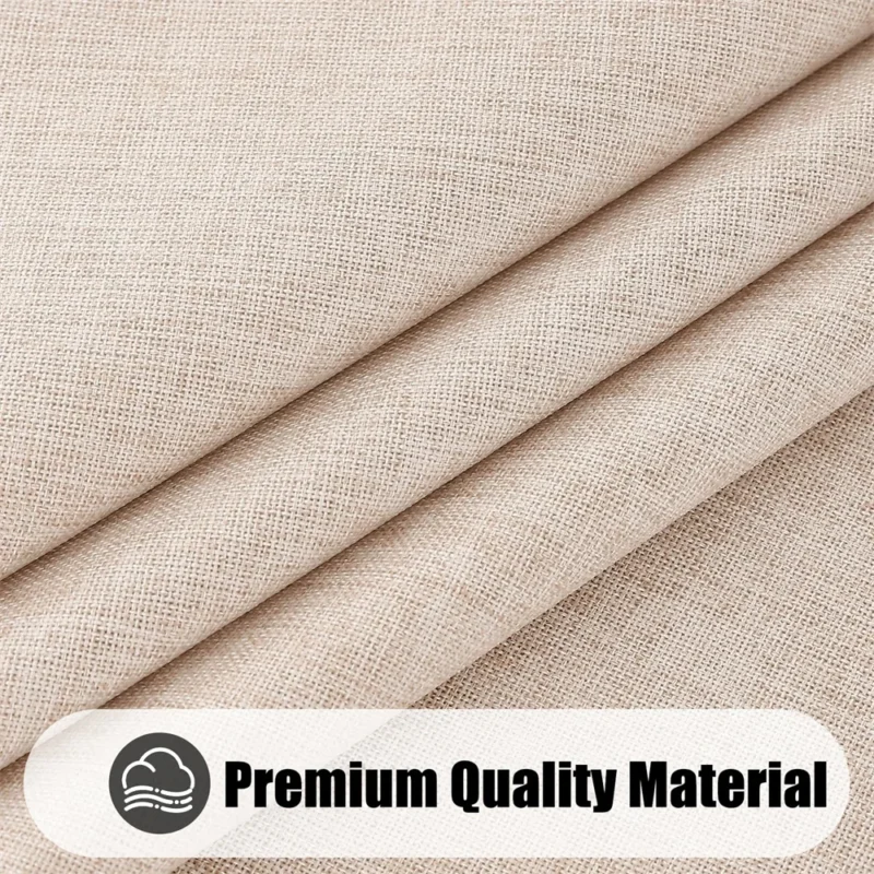 Olanly Rectangle Tablecloth Faux Linen Table Cloth Waterproof Wipeable Fabric Tablecloth Washable Table Cover For Kitchen Dining - Image 2