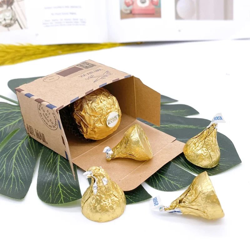 25 pcs Event Souvenirs Boxes Kraft Travel Theme Air Mail Wedding Favor Gift Box Candy Pack Festive Party Supplies caja de regalo - Image 5