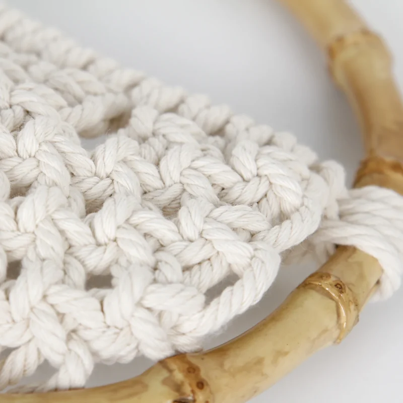 Macrame Wall Hanging Nordic Ins Door Wall Decoration Home Background Round Wall Tapestry Woven Flower Pot Dorm Room Decor - Image 5