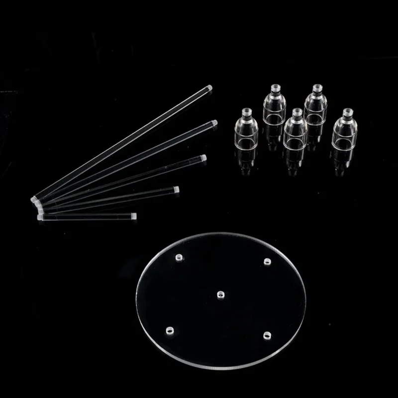 10Pcs Clear Candle Holder for Wedding Table Centerpiece 5 Arm Acrylic Candelabra Crystal Candlestick Holder for Living Room - Image 6